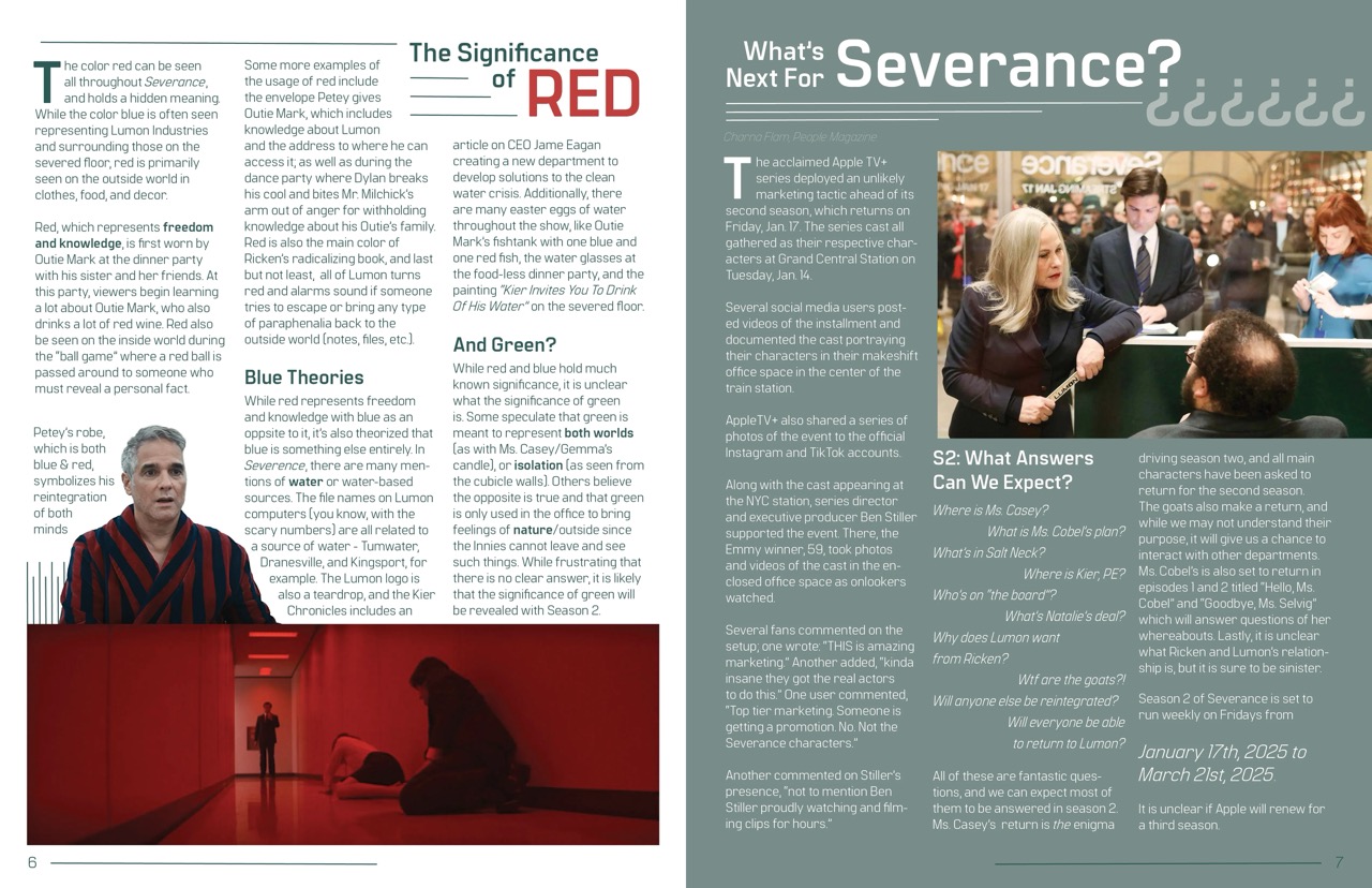 Magazine page for Severance Season 1 - Part 3