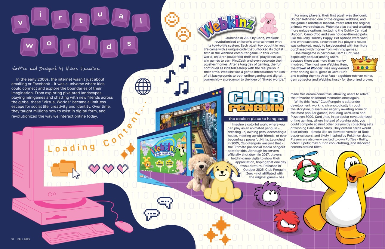 Magazine page for Virtual Worlds, a genre of video game - part 1